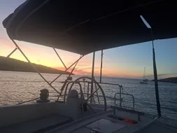El timón al anochecer