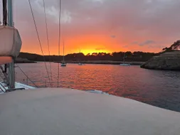 Puesta de sol desde la cubierta